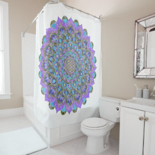 Flower Of Life - Mandala India Style 2 Shower Curtain