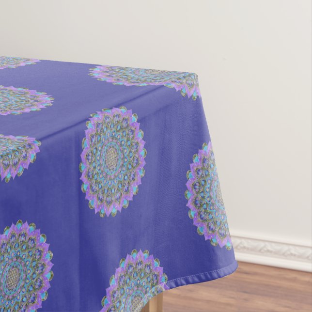 Flower Of Life - Mandala India Style 2 Tablecloth (In Situ)