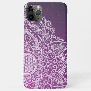 Flower of life Mandala purple Case-Mate iPhone Case