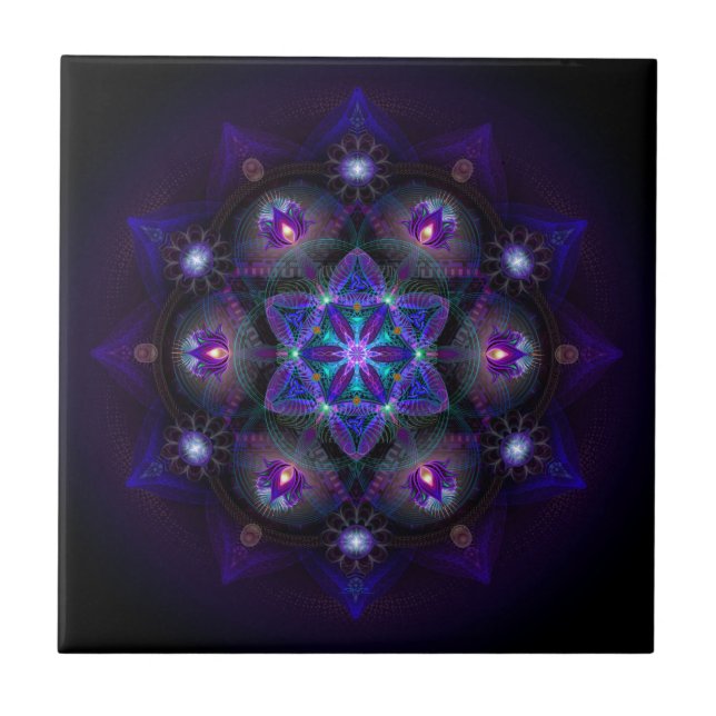 Flower Of Life Mandala Tile (Front)