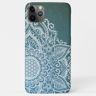 Flower of life Mandala turquoise Case-Mate iPhone Case