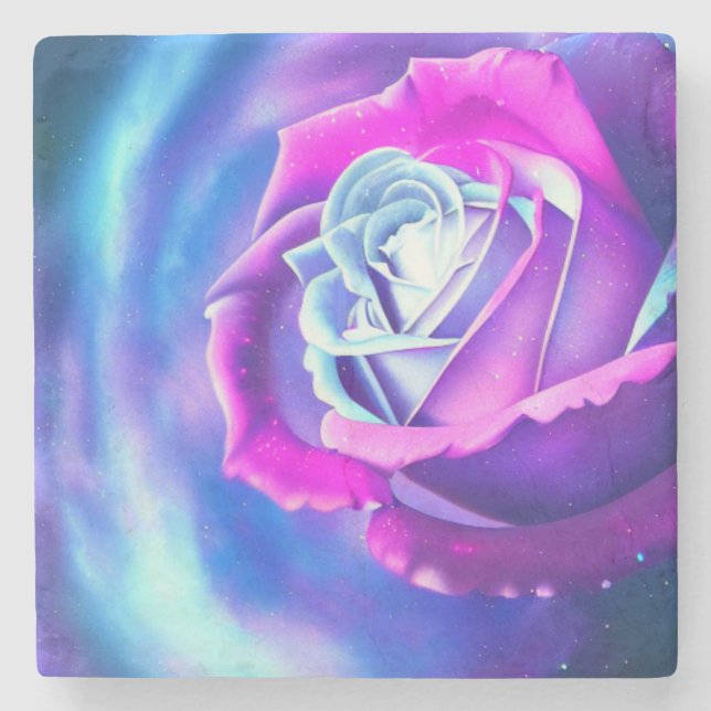 Flower of Life Marble Coaster (Front)