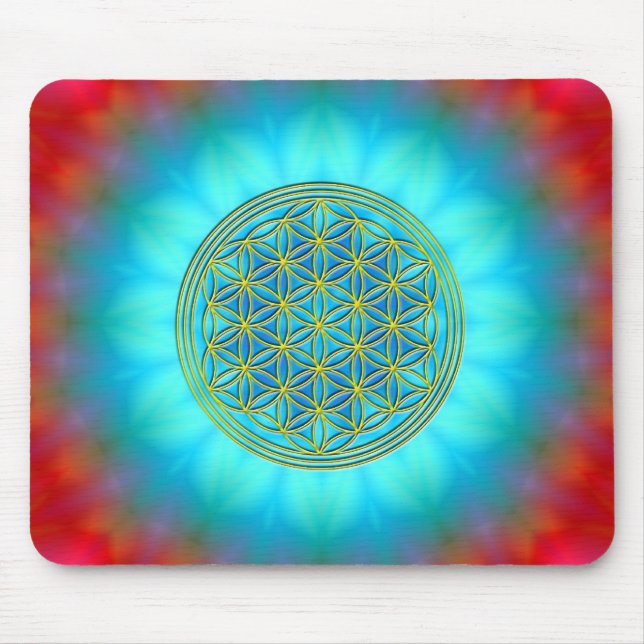 Flower of Life Motive 11 Mouse Pad (Front)
