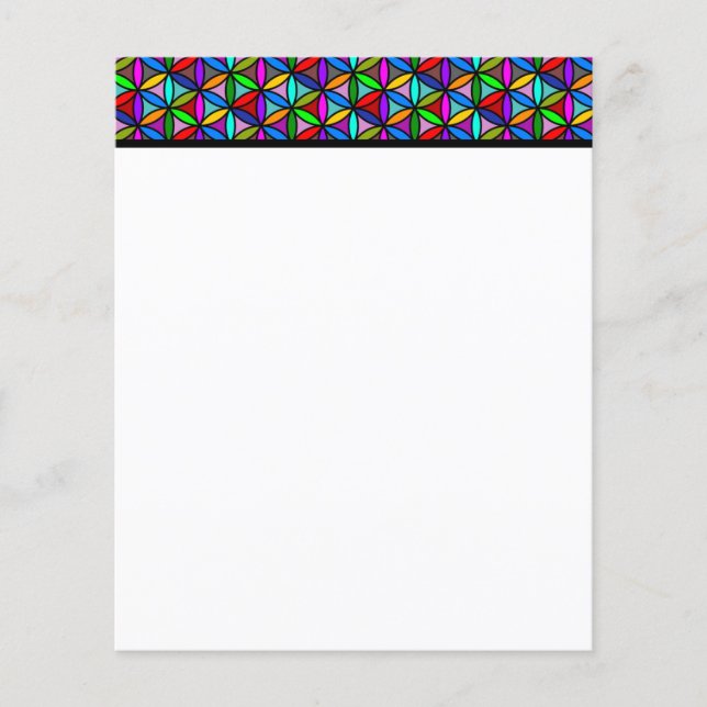 FLOWER OF LIFE - multi coloured gradients pattern  (Front)