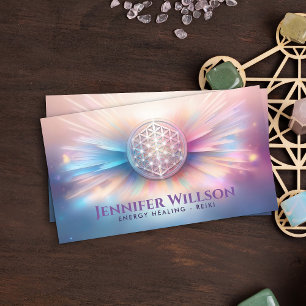 Flower of life Ornament - Cosmic Energy Flow Business Card