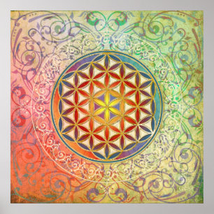 Flower of Life - Ornament I Poster