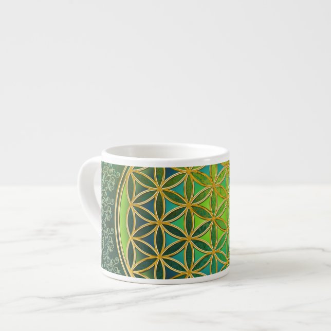 Flower of Life - Ornament II Espresso Cup (Front Left)