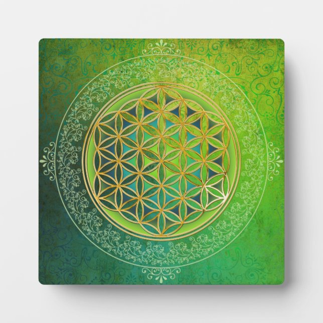 Flower of Life - Ornament II Plaque (Front)
