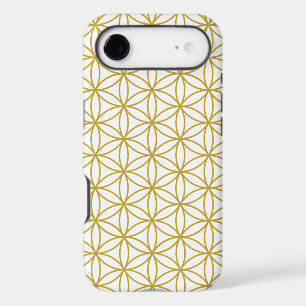 Flower of Life Pattern – Gold on White