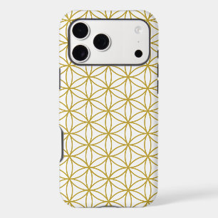 Flower of Life Pattern – Gold on White