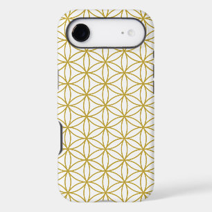 Flower of Life Pattern – Gold on White