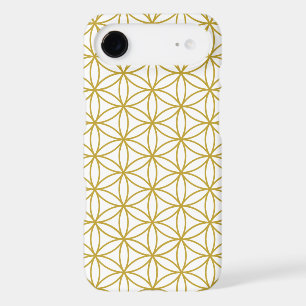 Flower of Life Pattern – Gold on White