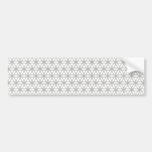 Flower of Life Pattern: Grey Bumper Sticker