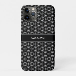 Flower of Life Pattern on Black Case-Mate iPhone Case