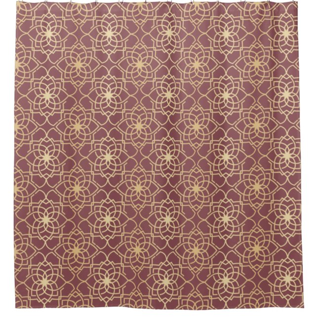 Flower of Life Pattern  Shower Curtain (Front)