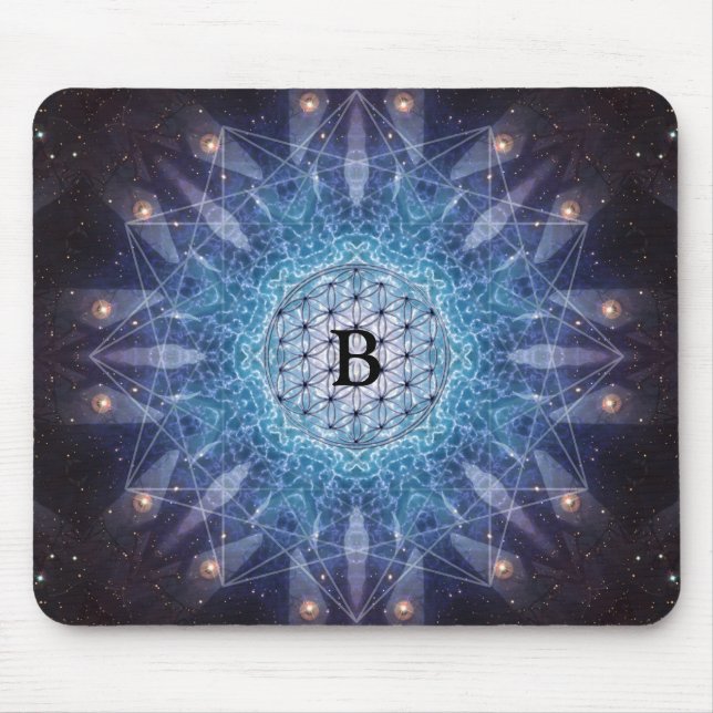 Flower of Life / Personalised Spiritual Gift Mouse Pad (Front)