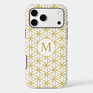 Flower of Life Ptn (Personalised) – Gold on White