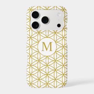 Flower of Life Ptn (Personalised) – Gold on White