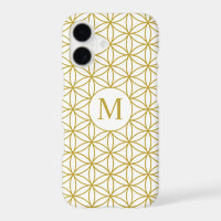 Flower of Life Ptn (Personalised) – Gold on White