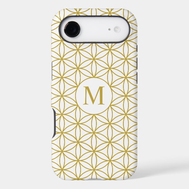 Flower of Life Ptn (Personalized) – Gold on White (Back)