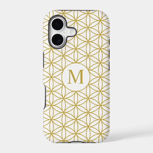 Flower of Life Ptn (Personalized) – Gold on White (Back)