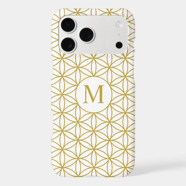 Flower of Life Ptn (Personalized) – Gold on White (Back)