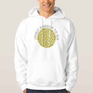 FLOWER OF LIFE - punched - SPIRIT ENERGY TO GO Hoodie