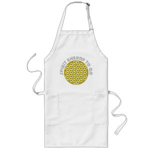 FLOWER OF LIFE - punched - SPIRIT ENERGY TO GO Long Apron