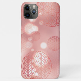 Flower of life red gold sparkle Case-Mate iPhone case
