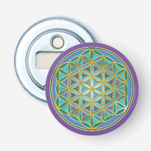 FLOWER OF LIFE - Sacred Geometrie Design 1 Bottle Opener