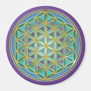 FLOWER OF LIFE - Sacred Geometrie Design 1 Magnet