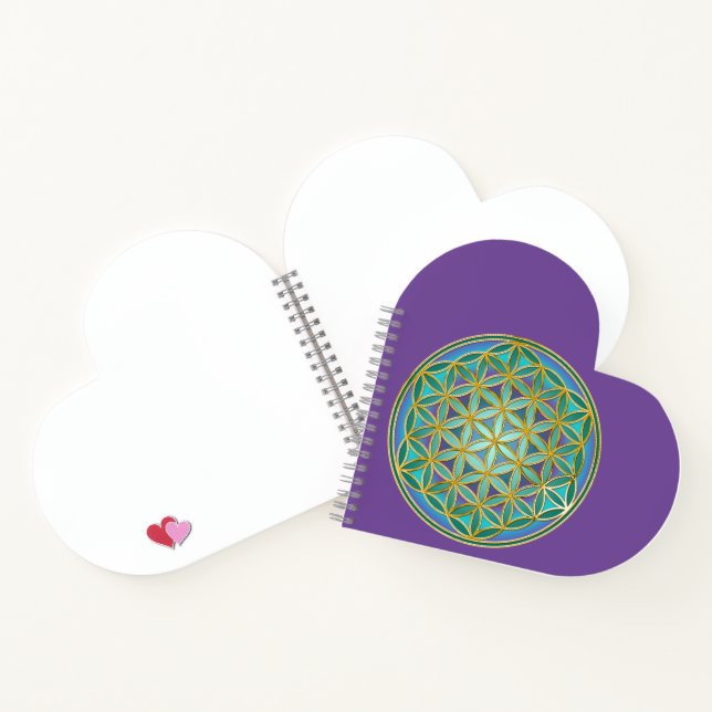 FLOWER OF LIFE - Sacred Geometrie Design 1 Notebook (Inside)