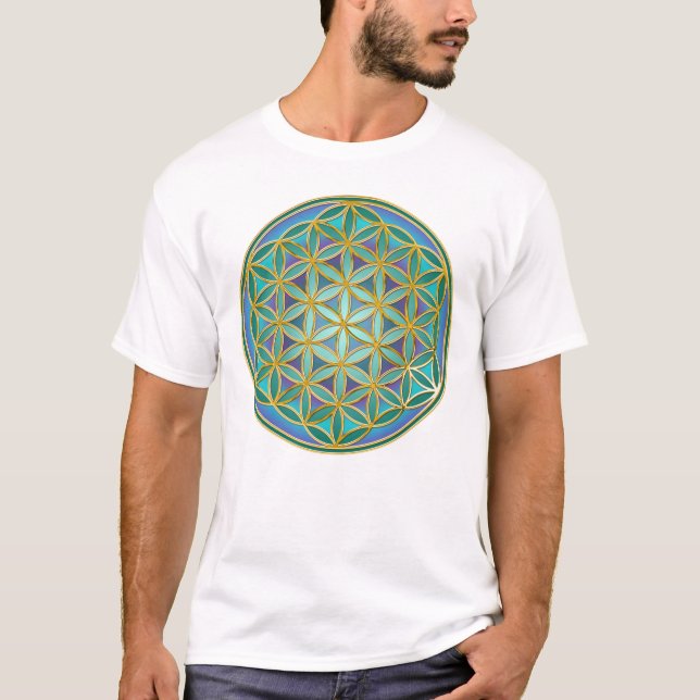 FLOWER OF LIFE - Sacred Geometrie Design 1 T-Shirt (Front)