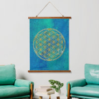 FLOWER OF LIFE - Sacred Geometrie Golden Style
