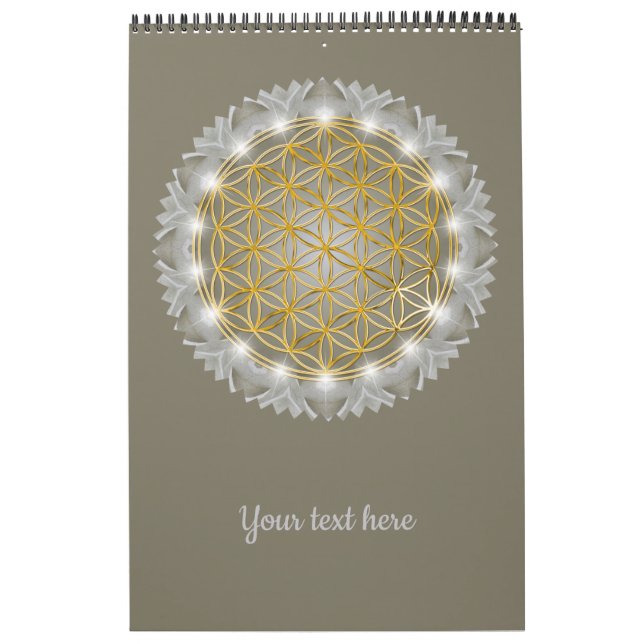 FLOWER OF LIFE - Sacred Geometrie Light 1 Calendar (Cover)