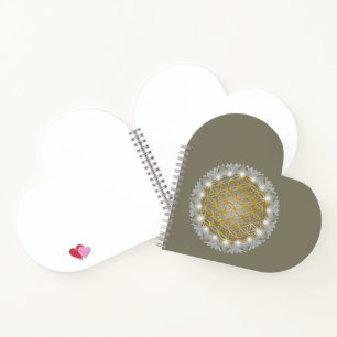 FLOWER OF LIFE - Sacred Geometrie Light 1 Notebook