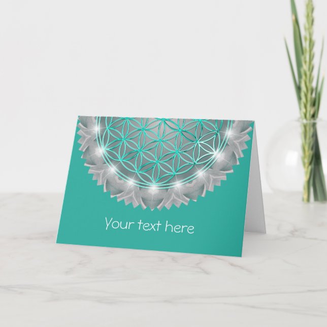 FLOWER OF LIFE - Sacred Geometrie Light 2 Card (Front)