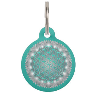 FLOWER OF LIFE - Sacred Geometrie Light 2 Pet Tag