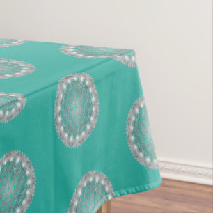 FLOWER OF LIFE - Sacred Geometrie Light 2 Tablecloth