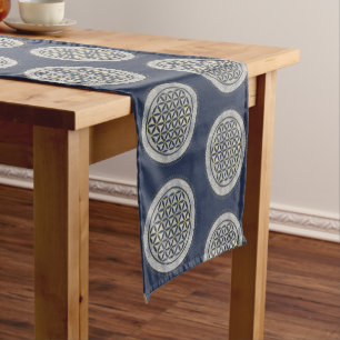 FLOWER OF LIFE - Sacred Geometrie Symbol Art 1 Short Table Runner