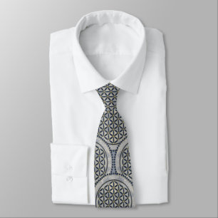 FLOWER OF LIFE - Sacred Geometrie Symbol Art 1 Tie