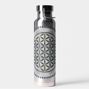 FLOWER OF LIFE - Sacred Geometrie Symbol Art 1 Water Bottle