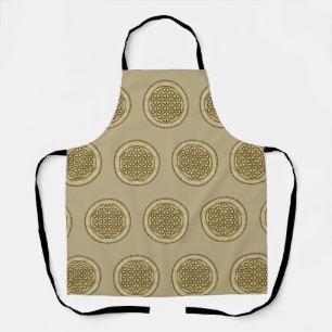 FLOWER OF LIFE - Sacred Geometrie Symbol Art 2 Apron