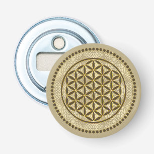FLOWER OF LIFE - Sacred Geometrie Symbol Art 2 Bottle Opener