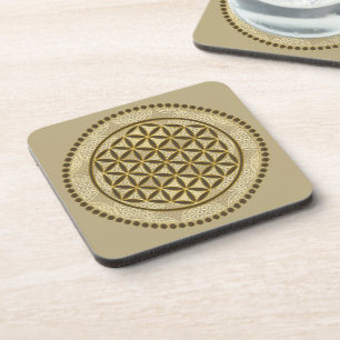 FLOWER OF LIFE - Sacred Geometrie Symbol Art 2 Coaster