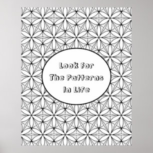 Flower of Life Sacred Geometry Large Coloring Poster