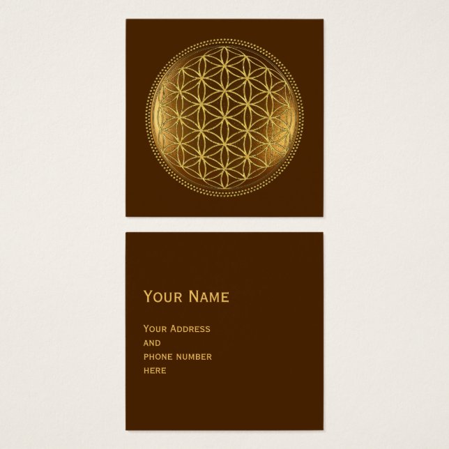 FLOWER OF LIFE - Sacred Geometry Medaillon 1 (Front & Back)