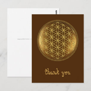 FLOWER OF LIFE - Sacred Geometry Medaillon 1 Postcard