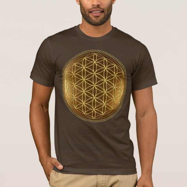 FLOWER OF LIFE - Sacred Geometry Medaillon 1 T-Shirt (Front)