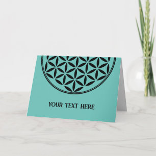 FLOWER OF LIFE - Sacred Geometry Symbol full 1 Card